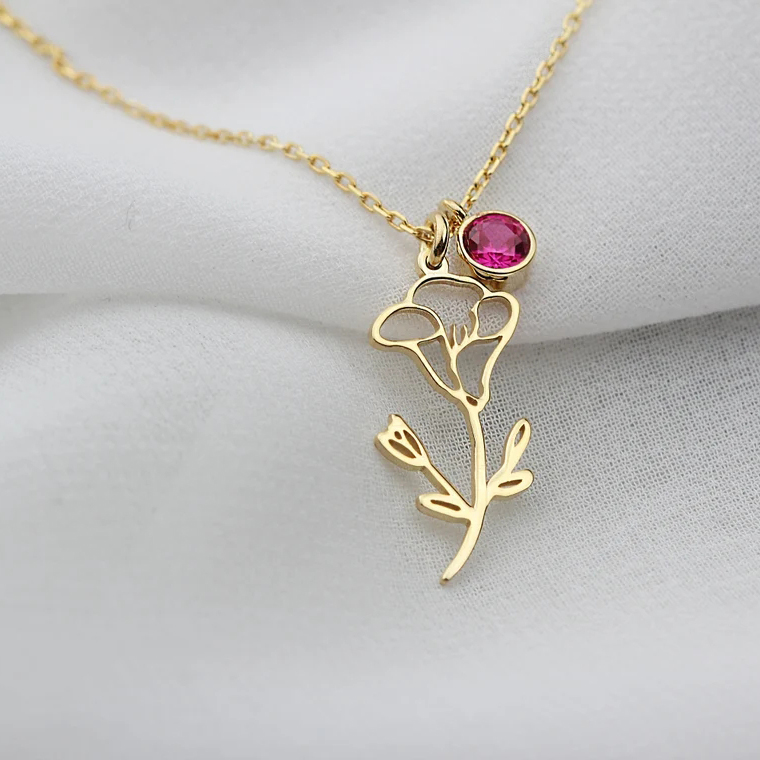 Birth Flower Necklace